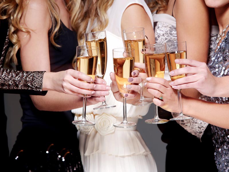 Egal ob Sektempfang ....